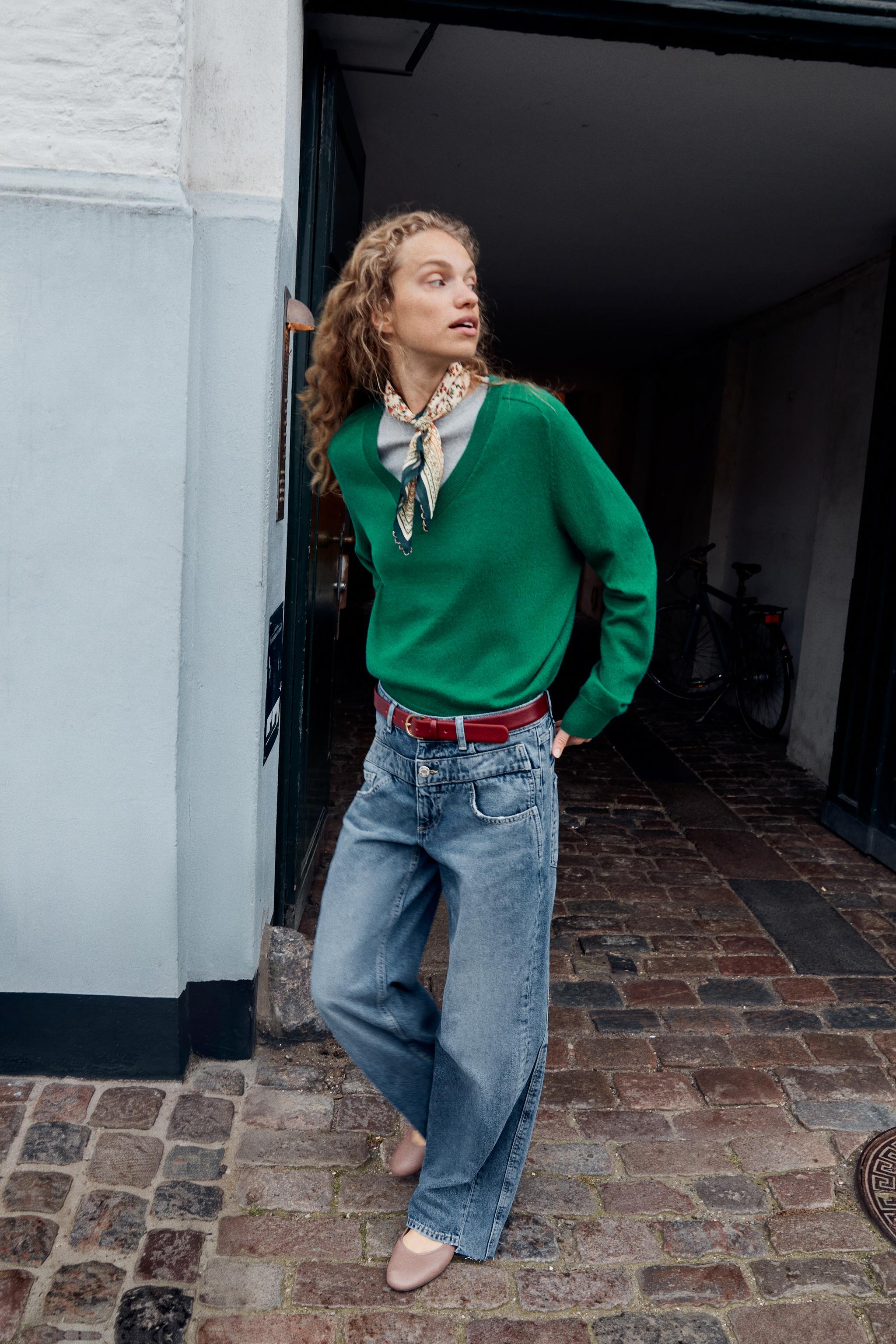 JEAN Z1975 À JAMBES LARGES TAILLE DOUBLE
